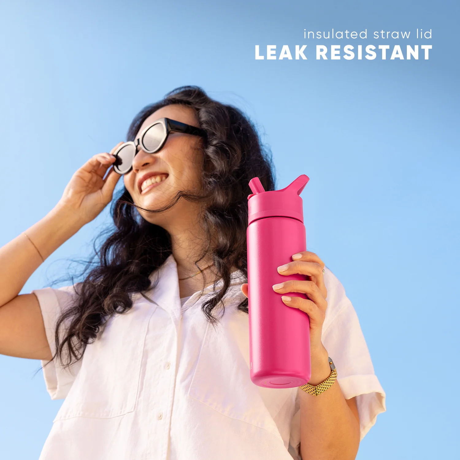 Summit Kids Water Bottle with Straw Lid - Image 5